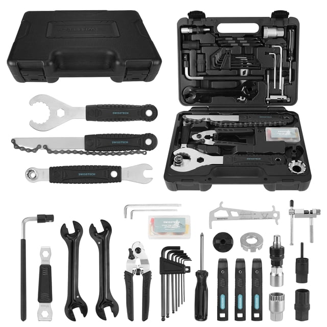 Kit de herramientas de reparación de bicicletas Swiss+Tech de 30 piezas con estuche de almacenamiento