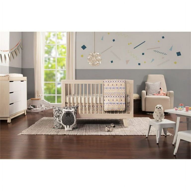 Babyletto Hudson 3 in 1 Convertible Crib with Toddler Rail Washed