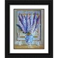 thumbnail image 1 of Rogozina, Svetlana 15x18 Black Ornate Wood Framed with Double Matting Museum Art Print Titled - Delphinium Flowers, 1 of 4