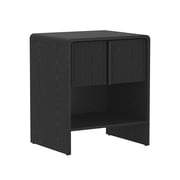 Novara Contemporary 22 Nightstand in Black (1-Drawer)