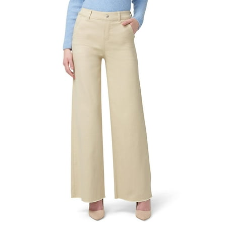 HUE Women's Wide Leg Frayed Edge Large