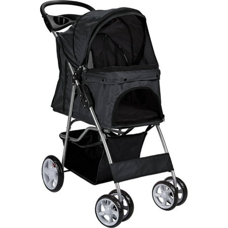 OxGord Paws  Pals Pet Stroller Cat/Dog Easy Walk Folding Travel 4wheel Carriage, 2018 Design 