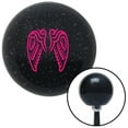 thumbnail image 1 of Pink Angel Wings Black Metal Flake Shift Knob with M16 x 1.5 Insert Shifter Auto, 1 of 1