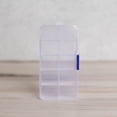 thumbnail image 3 of Craft County Plastic Clear Beads Display Storage Box  Storage Container  2.7x4.7x0.9 In  Adjustable Dividers and Removable Grid Compartment, 3 of 3