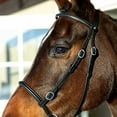 thumbnail image 3 of HORZE Genuine Leather Cross-Under Bitless Bridle | Includes Web Reins with Hand Stops, 3 of 7