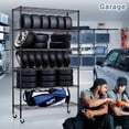 thumbnail image 3 of 6-Tier Storage Shelves NSF Certified Wire Shelving Unit with Wheels Heavy Duty Metal Shelves Adjustable Steel Shelving 2100Lbs Capacity for Closet Pantry Basement- (18"Dx45"Wx82H", Black), 3 of 10