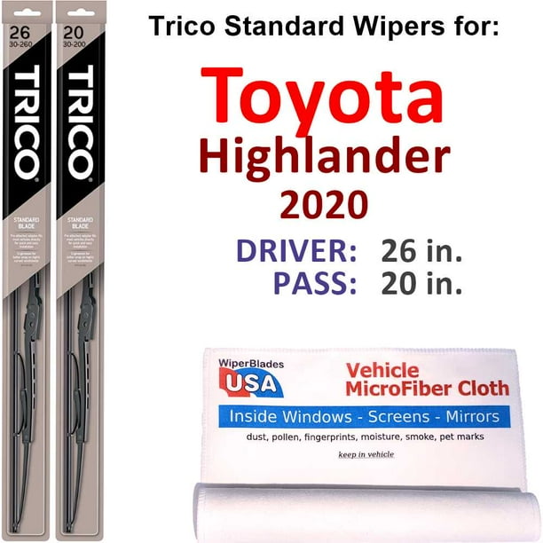 2020 Toyota Highlander Wiper Blades (Set of 2)