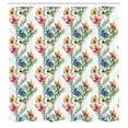 thumbnail image 3 of Ambesonne Flower Shower Curtain, Shabby Plant Lilacs, 69"Wx70"L, Multicolor, 3 of 5