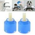 thumbnail image 2 of 2pc 40mm Shower Lever Tap Mixer Ceramic Cartridge Bath Basin Repair Replacement, 2 of 6