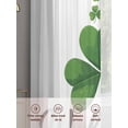 thumbnail image 6 of Happy St. Patrick's Day Sheer Curtains 72 Inch Length 2 Panels Set, Spring Lucky Green Shamrocks Voile Window Treatment Rod Pocket Curtains Sheers Drapes for Bedroom/Living Room/Kitchen 52"x72"x2, 6 of 7