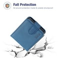 thumbnail image 5 of Allytech Case for Samsung Galaxy Z Flip 4 2022, Z Flip 4 Case with Card Holder Premium PU Leather Flip Wallet Shockproof Case for Samsung Z Flip 4, Blue, 5 of 6