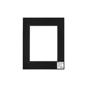 PA Framing Mat Double 16"x 20"/11"x 14" Black Core Black/Black