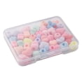 thumbnail image 2 of 40Pcs 4 Styles Flocky Acrylic Bunny Beads Rabbit Head & Butterfly & Heart & Star Mixed Color 8~11x8.5~11x6~8mm Hole: 2.5mm 10pcs/style, 2 of 6