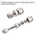 thumbnail image 5 of Uxcell 304 Stainless Steel 3mm x 6mm Tube OD Double Ferrule Straight Compression Tube Fitting, 5 of 5