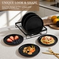 thumbnail image 4 of Vesteel Dinner Plates Set of 6, 7.9inch Ceramic Stoneware Sets for Home Restaurant, Farmhouse Dinnerware for Serving Steak, Pizza, Dishwasher & Microwave Safe, 4 of 8