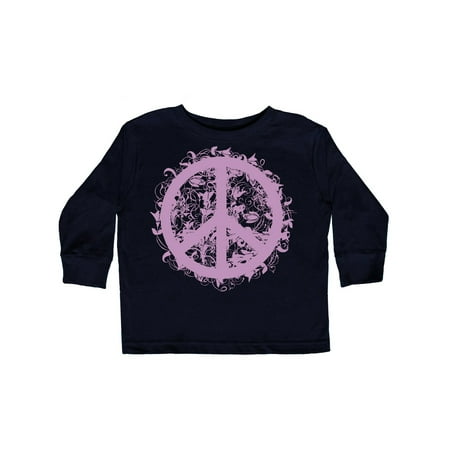 

Inktastic Purple Peace Gift Toddler Toddler Girl Long Sleeve T-Shirt