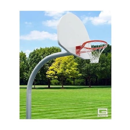 Gared Sports PK4570 4.5 in. O.D. 1266B 266 Goal Rear Mount Gooseneck Post with Braces Backboard