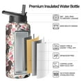 thumbnail image 2 of Pet Pattern Insulated Water Bottle with Paw Print - 18/8 Stainless Steel Construction & Copper Layer Technology, 2 of 6