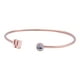 thumbnail image 2 of Pulsera Mujer Inicial Letra LuckyLy, Acero Inoxidable y Zirconia Cúbica, Modelo Sonia rosa UNITALLA, 2 of 8