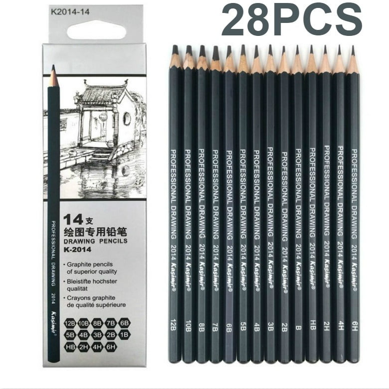HOTBEST Charcoal Pencils Drawing Set Sketching Shading Pencils for