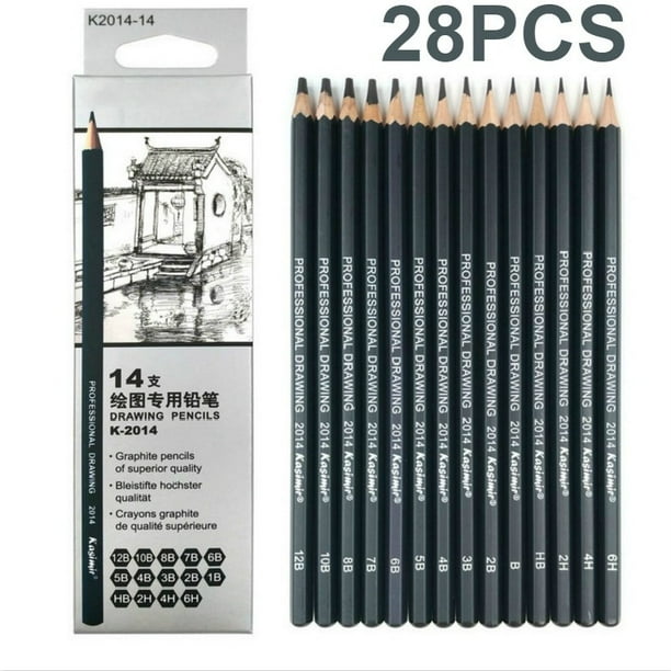 HOTBEST Charcoal Pencils Drawing Set Sketching Shading Pencils for ...