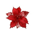thumbnail image 2 of Fake Flowers, Christmas Glitter Magnolia Magnolia With Stems Christmas Tree Decoration Flower Wreath Christmas Year Decoration Holiday Gift - Wild Flowers Artificial, 2 of 6