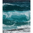 thumbnail image 2 of Robinson, Tamara 20x23 Black Ornate Wood Framed with Double Matting Museum Art Print Titled - Ocean Waves II, 2 of 4