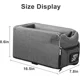 thumbnail image 5 of Asiento de coche para perros, asiento elevador para perros pequeños de menos de 6 kg, color gris, 5 of 8