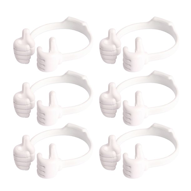 6 soportes ajustables para teléfono móvil, portátiles, ligeros, universales, con forma de pulgar, para escritorio, tabletas, decoración para el hogar y la oficina.