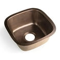 thumbnail image 2 of Monarch Abode Pure Copper Single Bowl Kitchen 17091 Monarch Hand Hammered Atlas Dual Mount Bar Prep Sink, 2 of 4