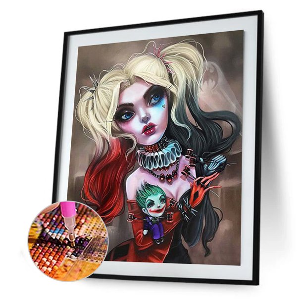 Cuadros Decorativos 5D DIY chica de moda completo redondo taladro diamante pintura Rhinestone dibujo artesanal DQrwqpou Nuevos Originales