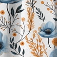 thumbnail image 4 of Designart "Blue Floral Whimsy In Watercolor" Floral Blackout Curtain Single Panel, 4 of 4
