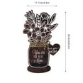 Brown Mother's Day Flowers Wooden Table Holiday Decorations Home