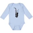 thumbnail image 3 of Inktastic Saxophone Musician Band Gift Idea Boys or Girls Long Sleeve Baby Bodysuit, 3 of 5