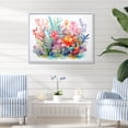 thumbnail image 2 of Designart "Watercolor Coastal Coral IV" Extra Large Animals Framed Wall Art - Coastal Coral Coastal Coral Under Water Living Room Framed Canvas Art, 2 of 7
