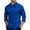 Blue, variant on Men's Knit Shirt Long Sleeve Casual Collared Quarter Button Golf Shirts Waffle Textured Tops Vacation Beach Tees
