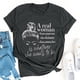 thumbnail image 2 of Camiseta de manga corta con estampado de letras y cuello redondo suelto a la moda de verano para mujer Pompotops  hfajkhk133960, 2 of 4