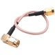 thumbnail image 2 of 2piezas 6 Pulgada SMA Macho A SMA RG316 Cable Cola Jumper de Macho Clavija de Angulo Recto RG316, 2 of 5
