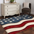thumbnail image 4 of Rectangle Area Rug 3x5ft,American Flag Patriotic Washable Carpet Non-Slip Runner Accent Rugs Indoor Floor Mat for Bedroom Living Room Decor,Vintage Stars and Stripes, 4 of 9