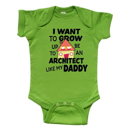 

Inktastic I Want To Grow up To Be An Architect Like My Daddy Gift Baby Boy or Baby Girl Bodysuit