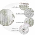 thumbnail image 6 of Sage Green White Waterproof Fabric Shower Curtain,Abstract Grey Chrysanthemum Flower Waterproof Fabric Shower Curtain for Bathroom Curtains Bathtubs Hotel Shower Curtains with 12 Hooks Small 36x72in, 6 of 8