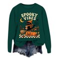 thumbnail image 6 of Venzia Women Cute Fall Sweatshirt, Retro Pumpkin Black Cat Cartoon Graphic Crewneck Casual Autumn Pullover Top, 6 of 6