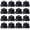 Black, variant on OFFIGAM Black Metal Speaker Box Corner Guards 16pcs Rounded Protectors for Amplifier and Speaker Cabinets