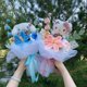 thumbnail image 5 of Muñeco de peluche de gato de dibujos animados My Melody Kuromi Cinnamoroll Kt, ramo de flores, caja de regalo, regalo de San Valentín, Navidad, graduación, 5 of 5