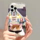 thumbnail image 3 of Funda para teléfono con diseño de gato y perro para iPhone 11, funda transparente a prueba de golpes para iPhone 16, 15, 14, 13, 12 Pro Max, XR, XS, X, 8, 7 Plus, SE, 3 of 5