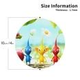 thumbnail image 2 of Lsque Pikmin Pattern 4" Drink Coasters Set of 6, Leather Absorbent Coasters, Table Coaster Set Decorative Coffee Cup Coasters Housewarming Gift, 2 of 7