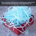 thumbnail image 2 of Crinkle Paper Raffia Shreds Colorful Boxes Filling Material DIY Packaging Confetti Wedding Party Greeting Tissue Accessories Sky Blue, 2 of 6