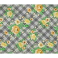 thumbnail image 4 of oneOone Cotton Flex Fabric Leaves & Floral Check Printed Craft Fabric BTY 40 Inches Wide, 4 of 4