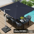 thumbnail image 6 of Paramondo Patio Umbrella, 10FT Outdoor Cantilever Umbrella Offset Hanging Umbrella with 360-degree Rotation for Garden, Deck, Backyard, Pool and Beach, Navy Blue, 6 of 8
