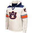 thumbnail image 2 of Men's Colosseum Cream Auburn Tigers 2.0 Lace-Up Pullover Hoodie, 2 of 4
